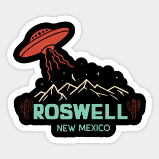 Roswell New Mexico, Roswell UFO Roswell NM Space Alien Area 51 Take Me With You Funny Alien Gift for Him Ufo Lover 1947 Sticker